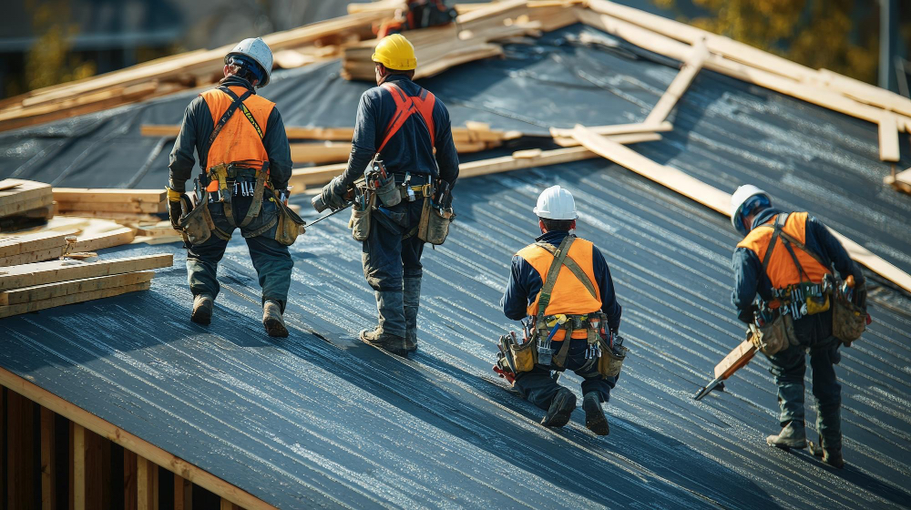Roofing worker